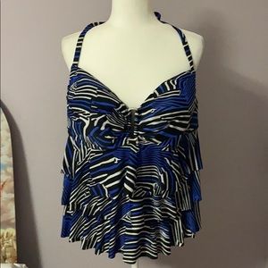 Plus Size Swim Halter Top